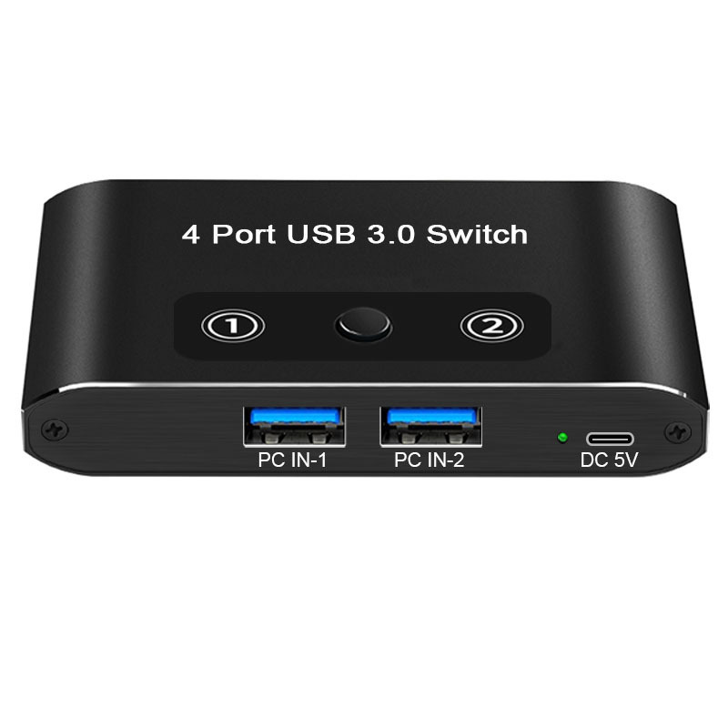 USB3.0  Audio Video converter switch computer monitoring USB 4 in 1 out keyboard mouse USB sharing 4K Laptop PC Switch HDM1