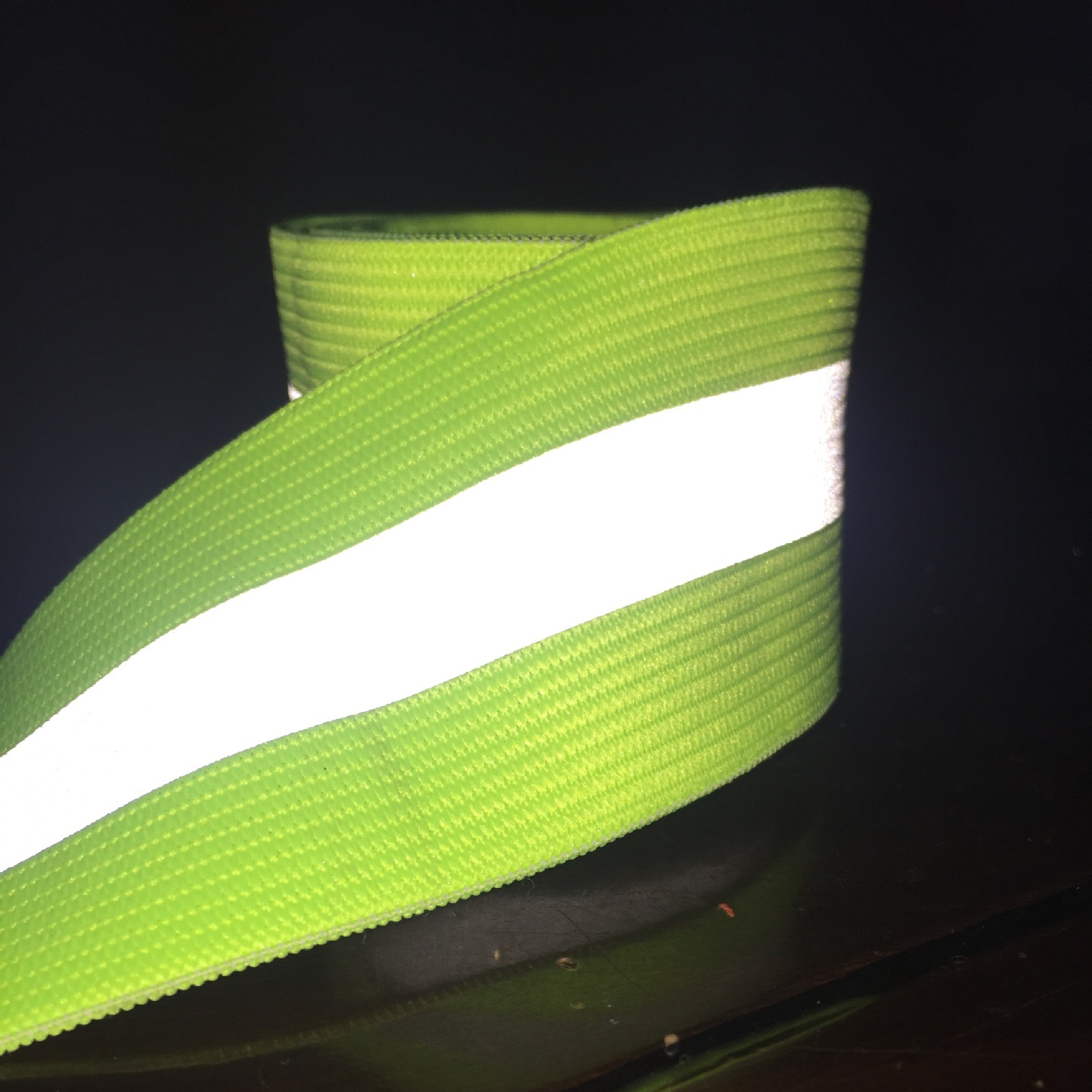 High Visibility Reflective Tape Elastic Band for Garment Polyester Reflective Material