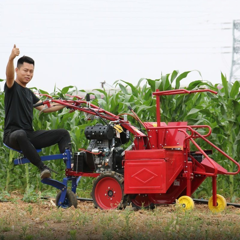 Agricultural tiller cultivator maize harvest machine hand tractors diesel mini corn harvester machine