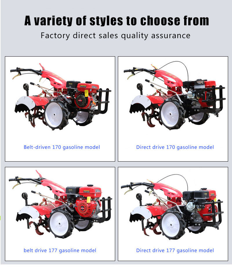 Competitive Price Agricultural Machine Farm Tractor Garden Rotary Mini Tiller Cultivator Power Tillers