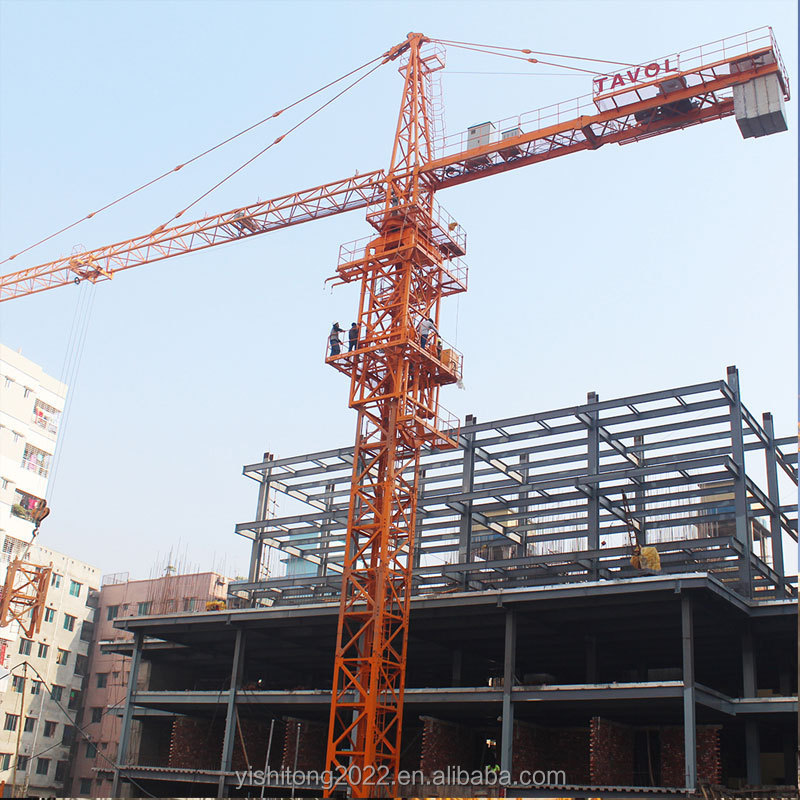 China Top less Tower Crane small 1 Ton 2 Ton 3 Ton 4 Ton 6 Ton 8 Ton 10 Ton self erecting tower crane cheap price for sale