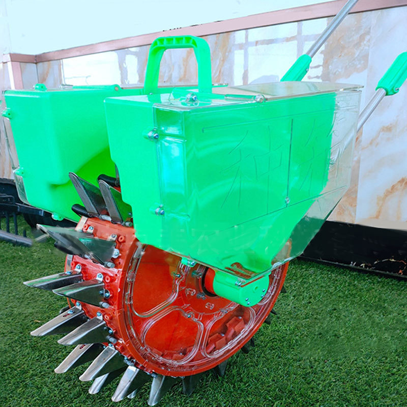 Single Row hand corn planter Seeder machine 1 row easy use potato planter corn planter with push fertilizer