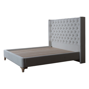 bed  Button Tufted Platform Bed Frame/Fabric Upholstered Bed /Wood Slat Support, Full,