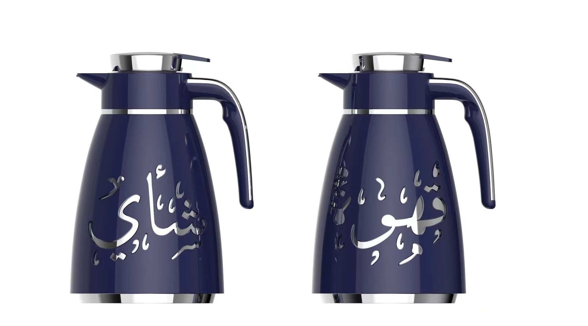 1L GLASS LINER VACUUM JUG THERMOS TEA POT ARABIC COFFEE POT TEA THERMOS ARABIC FOR RAMADAN