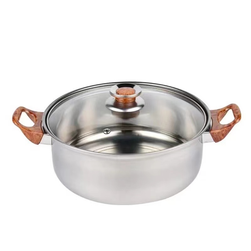 Multi Colors Wholesale Stainless Steel Soup Pot Casserole Cooking Double Bottom Pot kettle sets Enamel Cast Iron Cookware Set