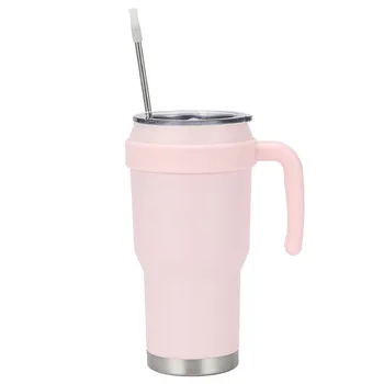 Hot Newly Adventure Quencher 40oz Powder Coated Double Wall Stainless Steel Cup Insulated Tumbler With Handle And Straw