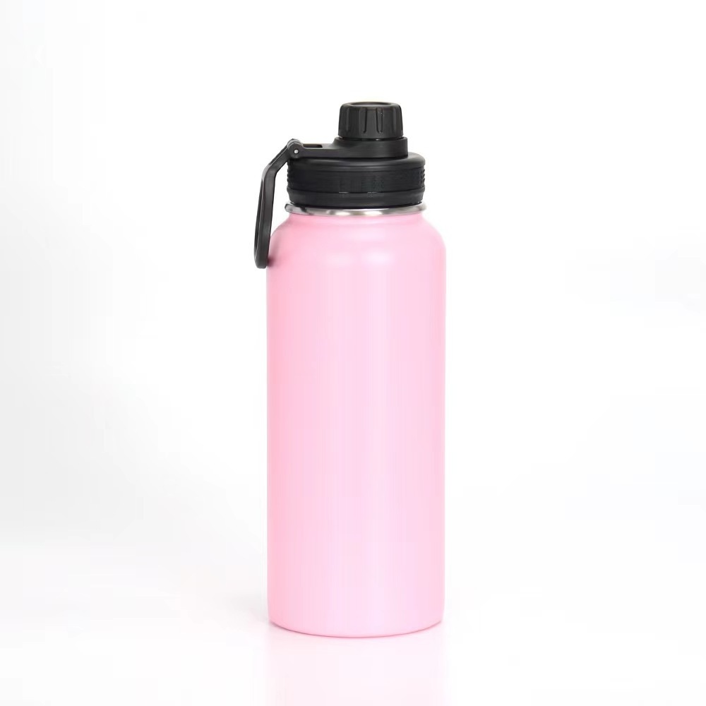 no MOQ Double Wall 18/22 32/40/64 oz Metal stainless steel vacuum Insulated thermos water bottles with powder coating