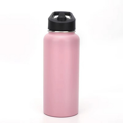 32oz Modern Water Bottle with Straw and Chug Lid Vacuum Insulated Stainless Steel Metal Thermos Bottles for Sports Gym