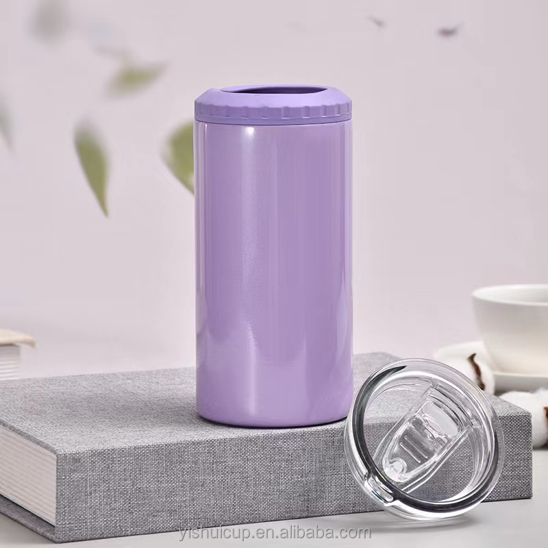 Best Selling 304 Stainless Steel Insulated water Cans Beer Ice Cup Can Cooler With Two Lids