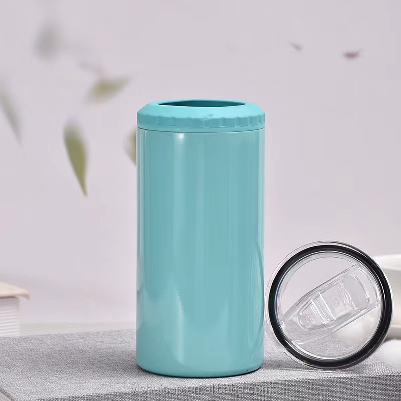 Best Selling 304 Stainless Steel Insulated water Cans Beer Ice Cup Can Cooler With Two Lids