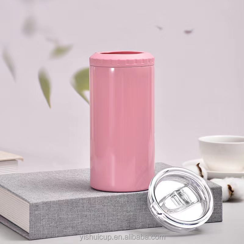 Best Selling 304 Stainless Steel Insulated water Cans Beer Ice Cup Can Cooler With Two Lids