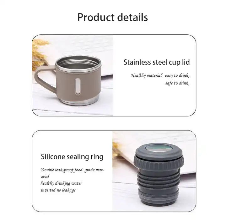 Business 500 ml gift box suit portable business Cup stainless steel thermos cup one Cup flask 3 cover water bottle