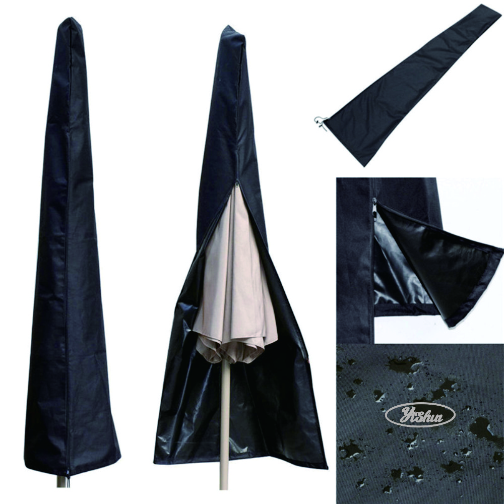 600D Polyester PVC Coated Outdoor Garden Umbrellas Parasol Cover with Zipper Classic Accessories Umbrella Cover All Pole Modern