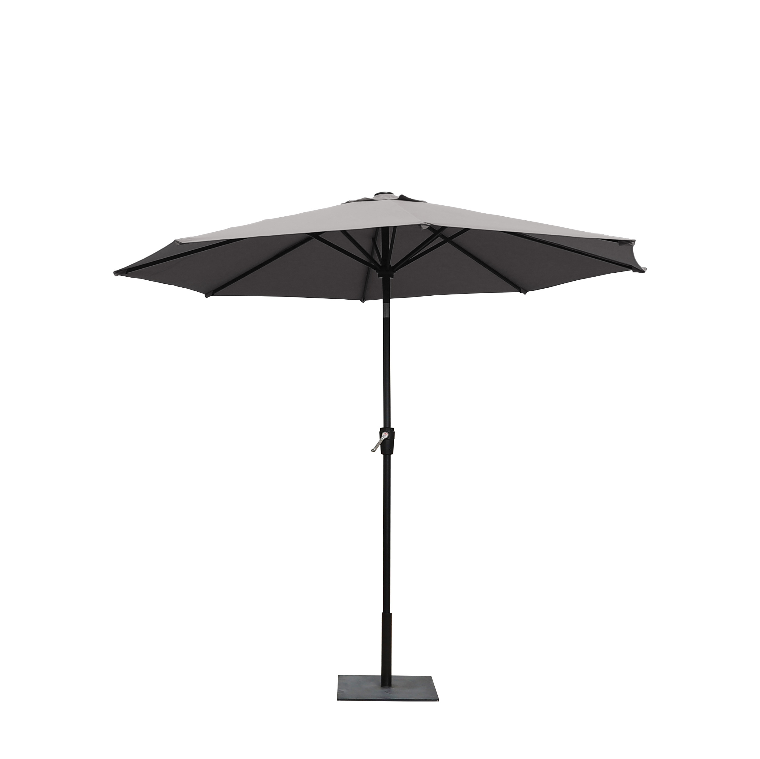 Ningbo Customized Bar Table 8K Hand Cranked Steel Straight Sunshade Garden Outdoor Parasol Patio Umbrellas