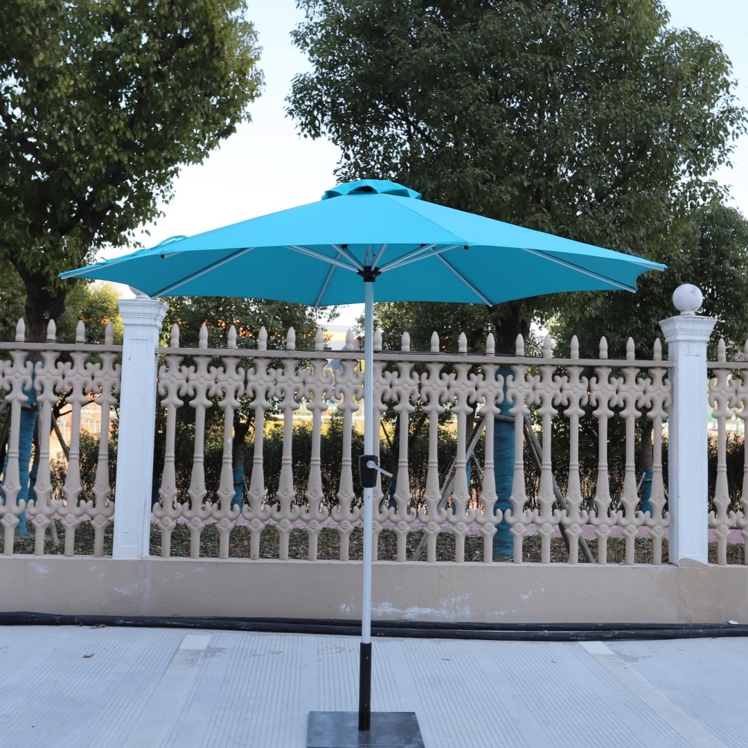 High Quality Garden Sunshade Wind Proof Button Tilt Outdoor Parasol Umbrellas sonnenschirm for Restaurant