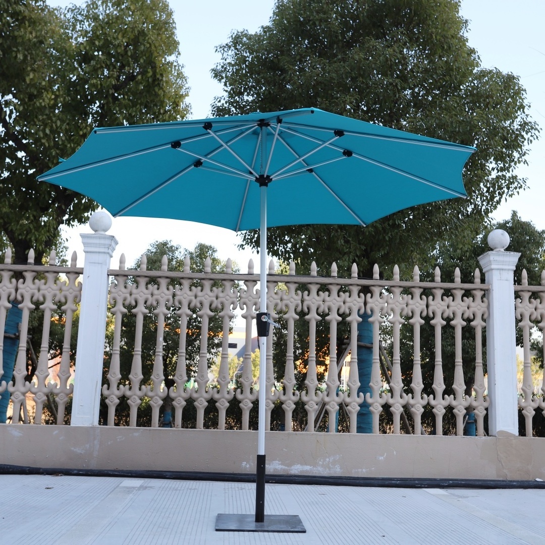 High Quality Garden Sunshade Wind Proof Button Tilt Outdoor Parasol Umbrellas sonnenschirm for Restaurant