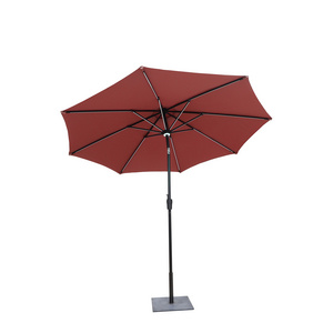 High Quality UV Protection 3M Hand Automatic Steering Outdoor Custom Garden Solar Umbrella Aluminum