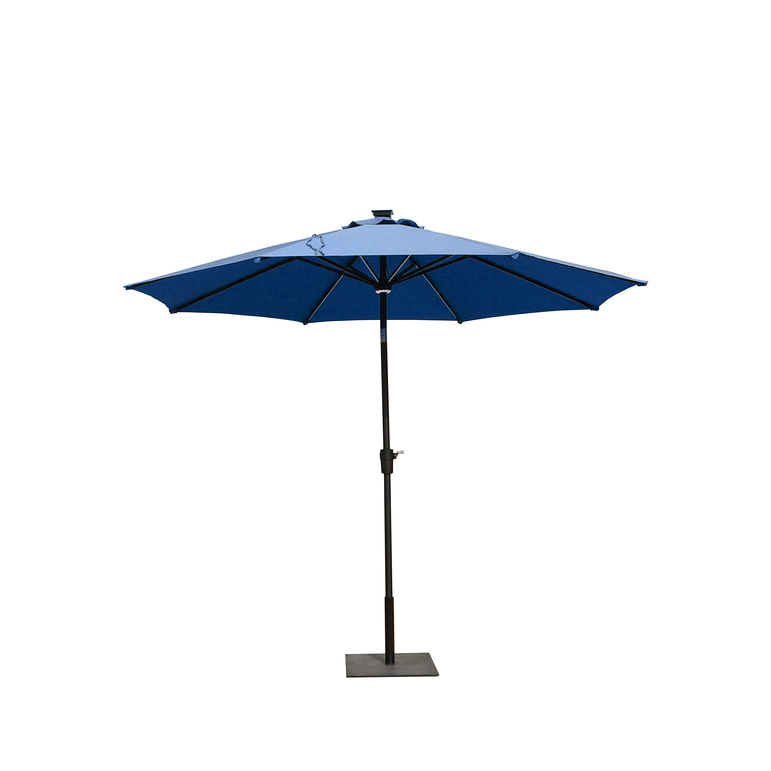 High Quality UV Protection 3M Hand Automatic Steering Outdoor Custom Garden Solar Umbrella Aluminum