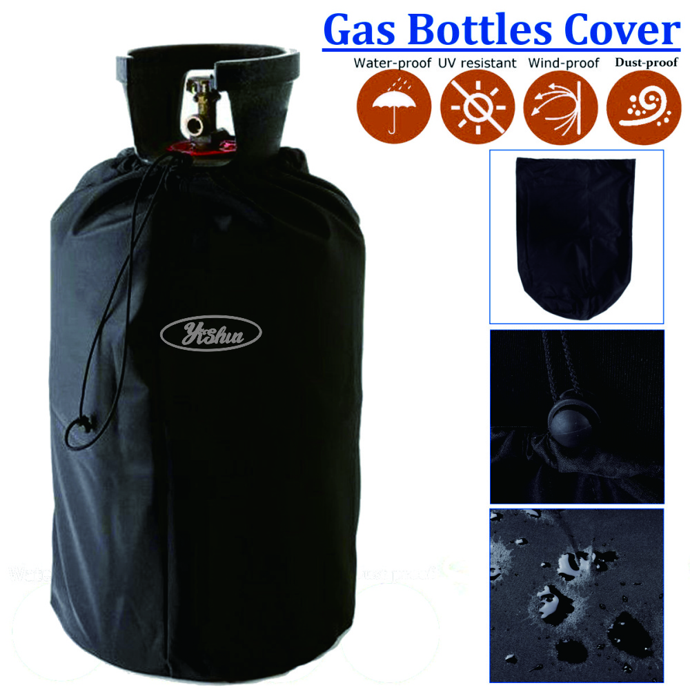 Cylinder Anti-UV Oxford Fabric Propane Tank Gas Bottle Cover With Drawstrings