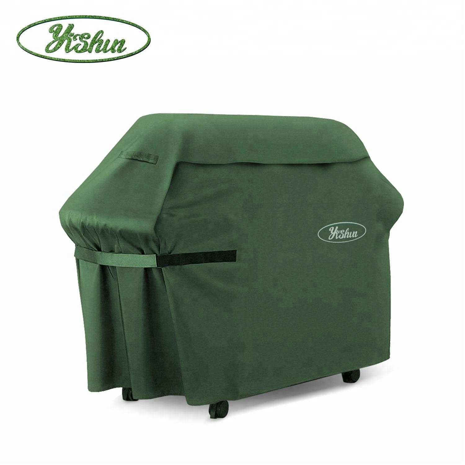 heavy duty green storage bag barbecue stove polyester protective camping Outdoor Charcoal Bbq grill cover