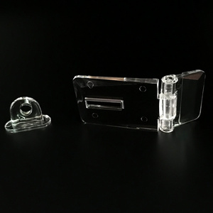 Yishun wholesale high transparency clear hinge hasps transparent acrylic hinge lock for acrylic crafts