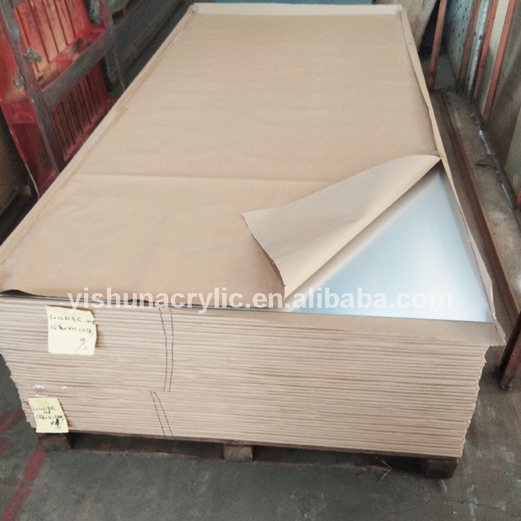 Guangzhou Factory Wholesale 100% PMMA Virgin Material 4FTx8FT Silver Color Shatterproof Acrylic Mirror Sheet