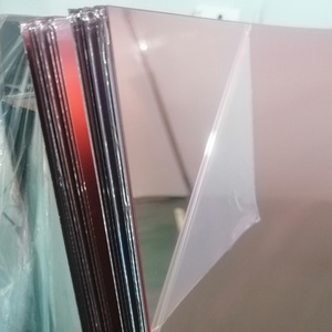 Factory wholesale rose gold 1mm 2mm 3mm thickness colored pmma material plastic mirror acrylic sheet