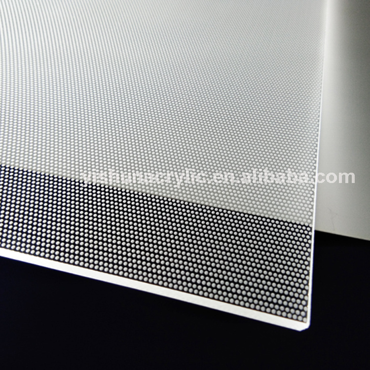 Guangzhou factory custom laser dotting acrylic light guide panel/lgp