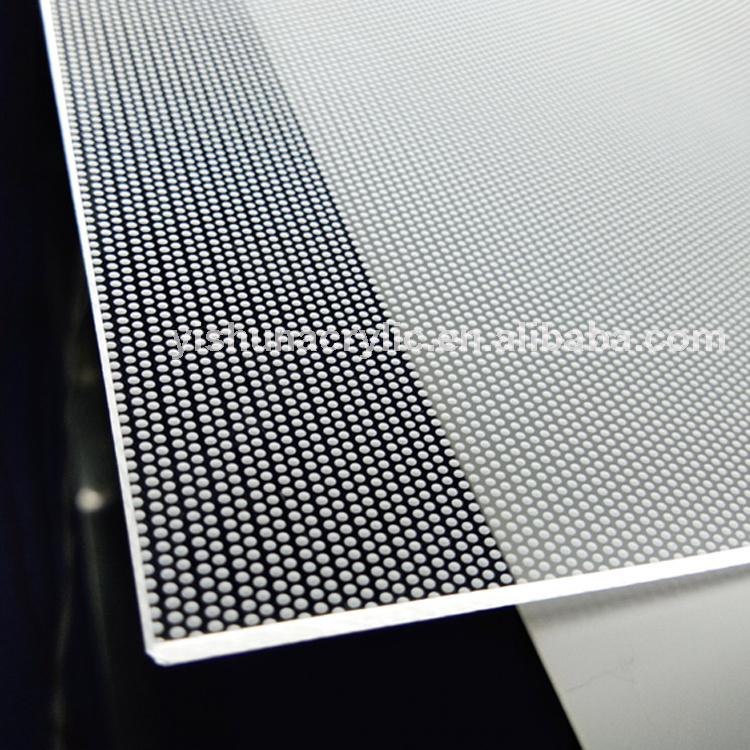 Guangzhou factory custom laser dotting acrylic light guide panel/lgp