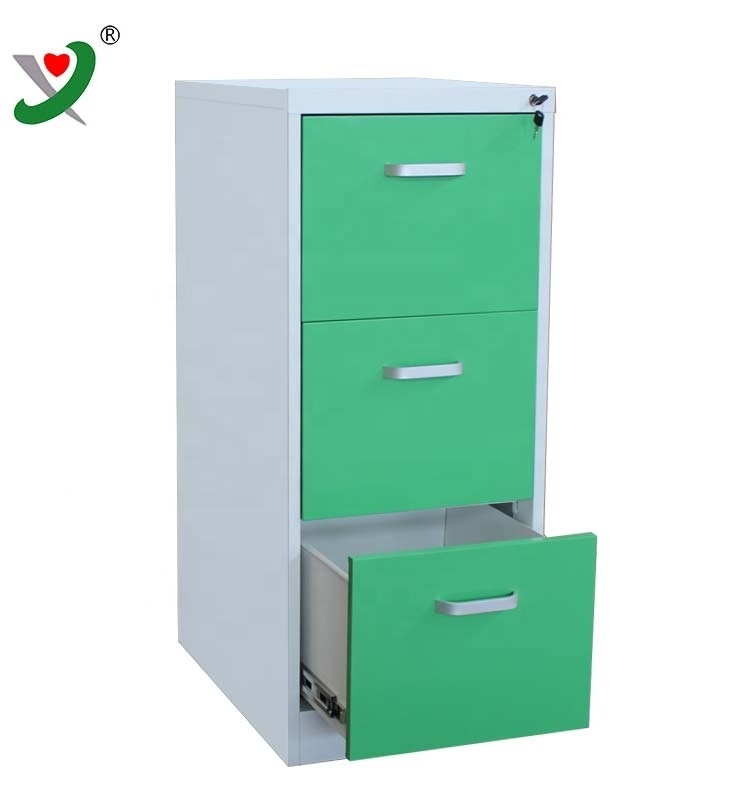 Cheap factory price Philippines steel metal vertical 3 drawer filing cabinets