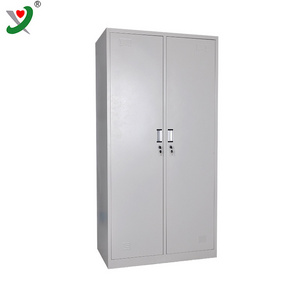 Wholesale Office furniture 2 door clothing steel locker/wardrobe with morrior