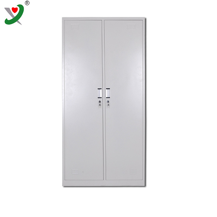 Wholesale Office furniture 2 door clothing steel locker/wardrobe with morrior