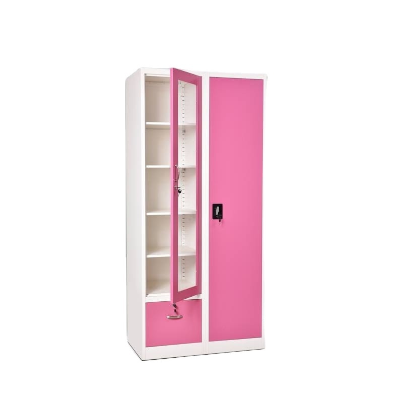 Best selling bedroom steel closet iron cupboard designs