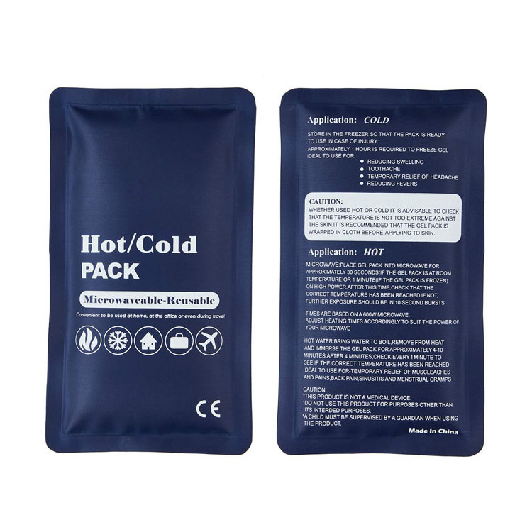 Rehabilitation Therapy Supplies Custom Hot Cold Pack Reusable Gel Ice Pack