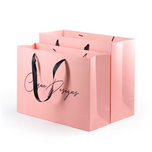 China Supplier Customized Factory Shopping Bag Paper Custom Paper Packaging Bags With Logo