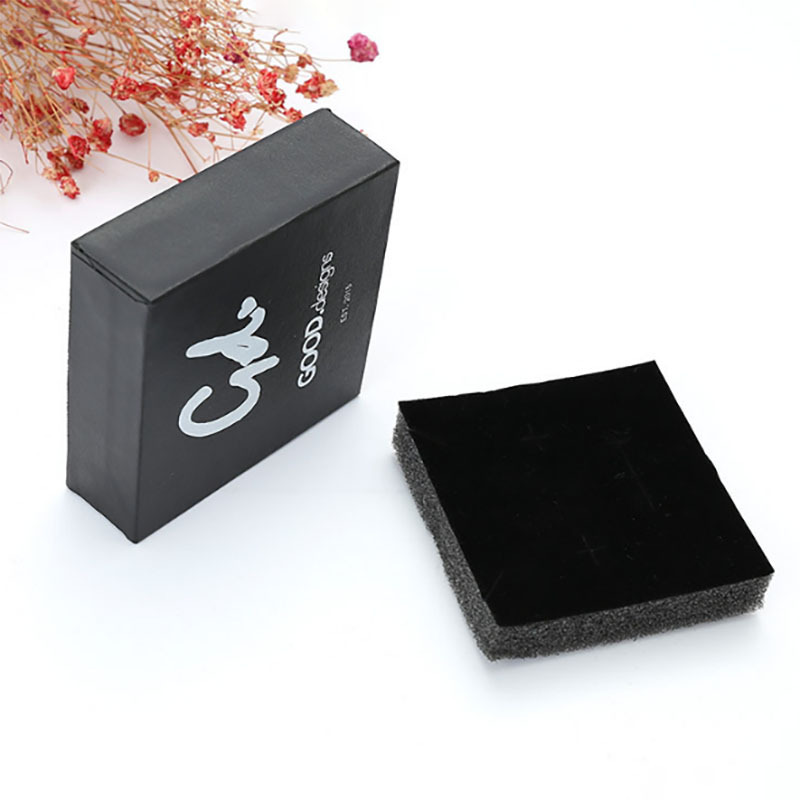 Custom Logo Cardboard Jewelry Gift Package Slide Drawer Paper Box with Black Foam for Jewelry Packaging