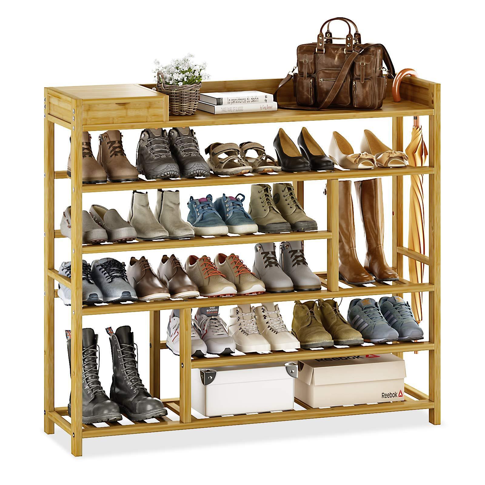 Modern Home Stand Balcony Wholesale Storage Organizer  Stool Shoes Rack wooden Shoe Storage Rack Design