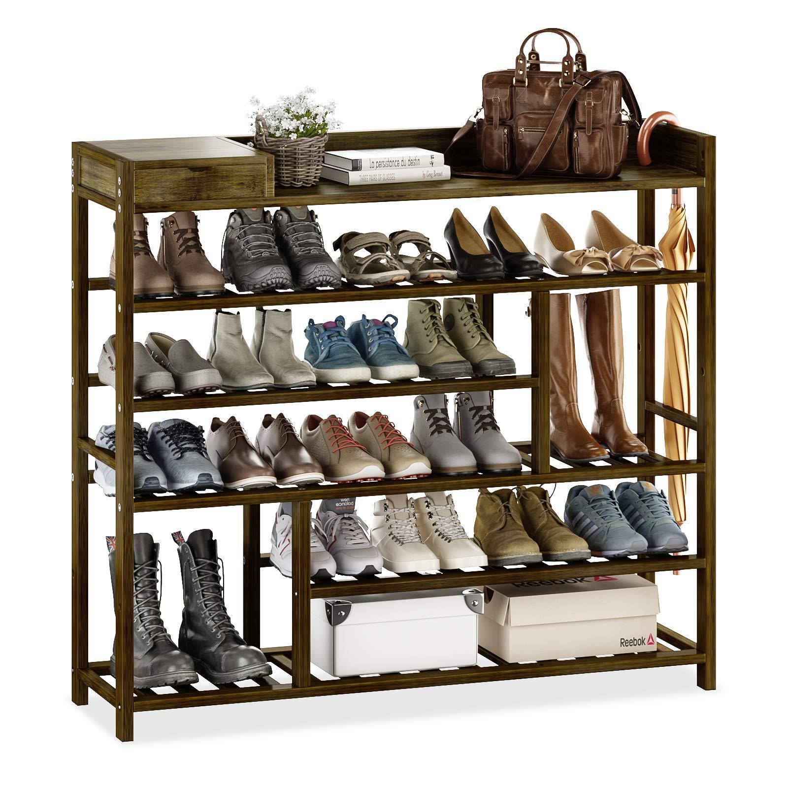 Modern Home Stand Balcony Wholesale Storage Organizer  Stool Shoes Rack wooden Shoe Storage Rack Design