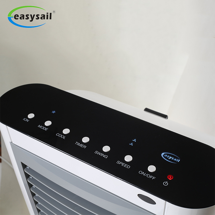 3 Wind Speed Ion Air Purifier Evaporative humidifier Ice Cooler Fan 4 Caster, 7.5hs Timer Swamp Cooler