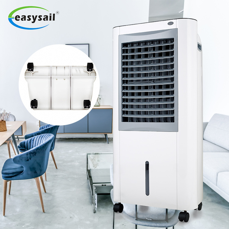 3 Wind Speed Ion Air Purifier Evaporative humidifier Ice Cooler Fan 4 Caster, 7.5hs Timer Swamp Cooler