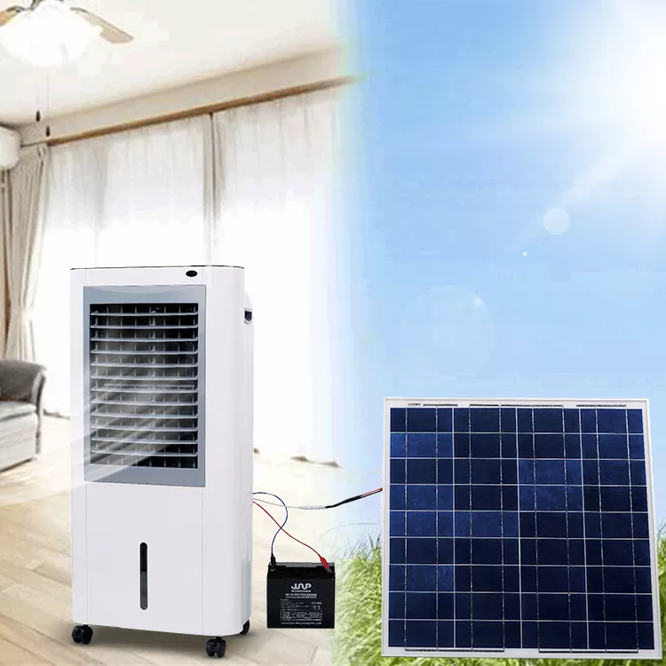 Energy Saving Solar Air Cooler 35W 750m3/h Airflow Desert Solar Air Humidifying Cooler