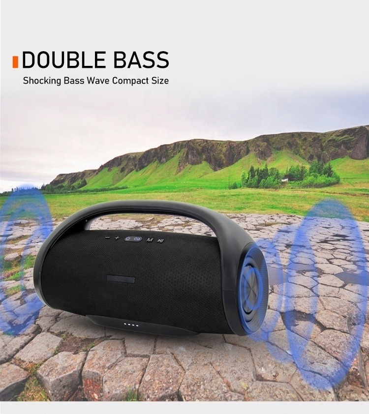 Hot sale 2023 rechargeable wireless bass l waterproof IPX4 audio portable sound box boombox 2 party box woofer speaker