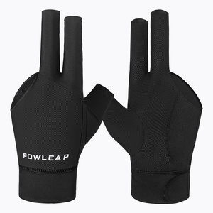 OEM ODM Professional Customized 3 Fingers Billiard Gloves Black Fingerless Left Right Snooker Pool Cue Hand Gloves Manufacturer