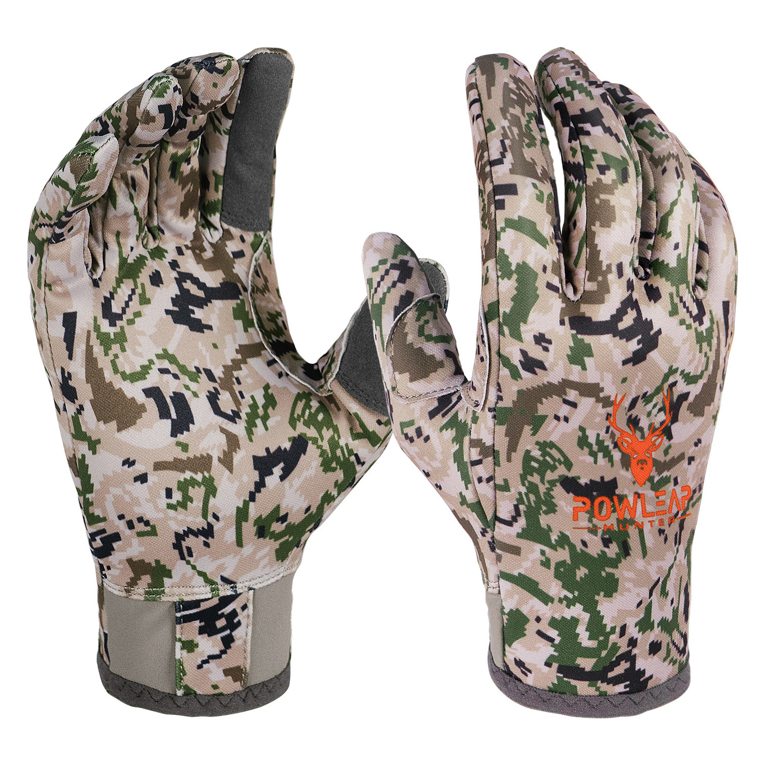 Summer Breathable Camouflage Hunting Fingerless Gloves Anti-Slip Quick Dry Jungle Hunting Deer Duck Gloves Archery Accessories