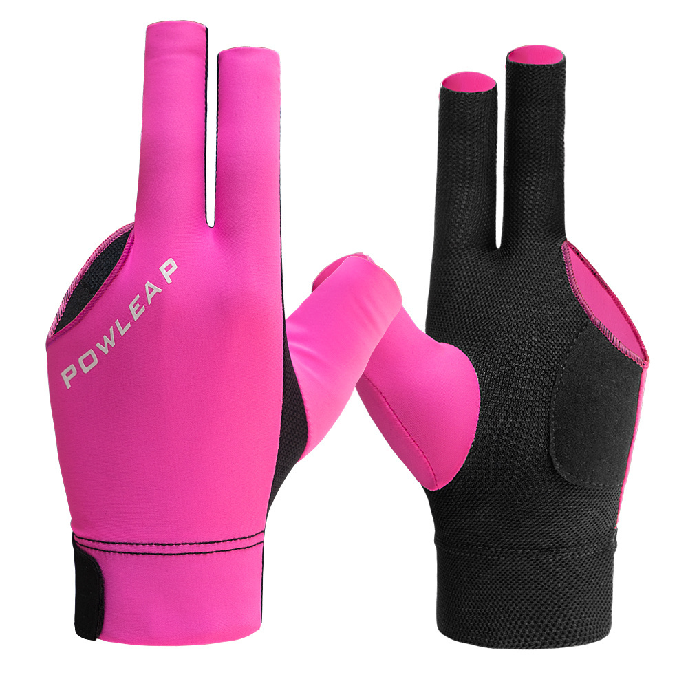 Factory Quality Billiard Gloves Custom Logo Pool Accessories Three Fingers Billiard Snooker Table Pool Cue Gloves Cheap Price