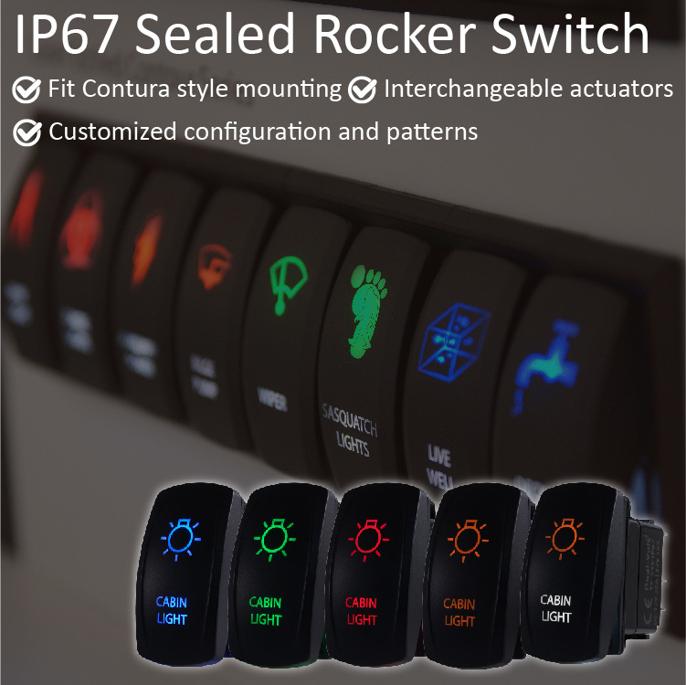 Hot sales style rocker switch with Easy installation for standard wiring configurations