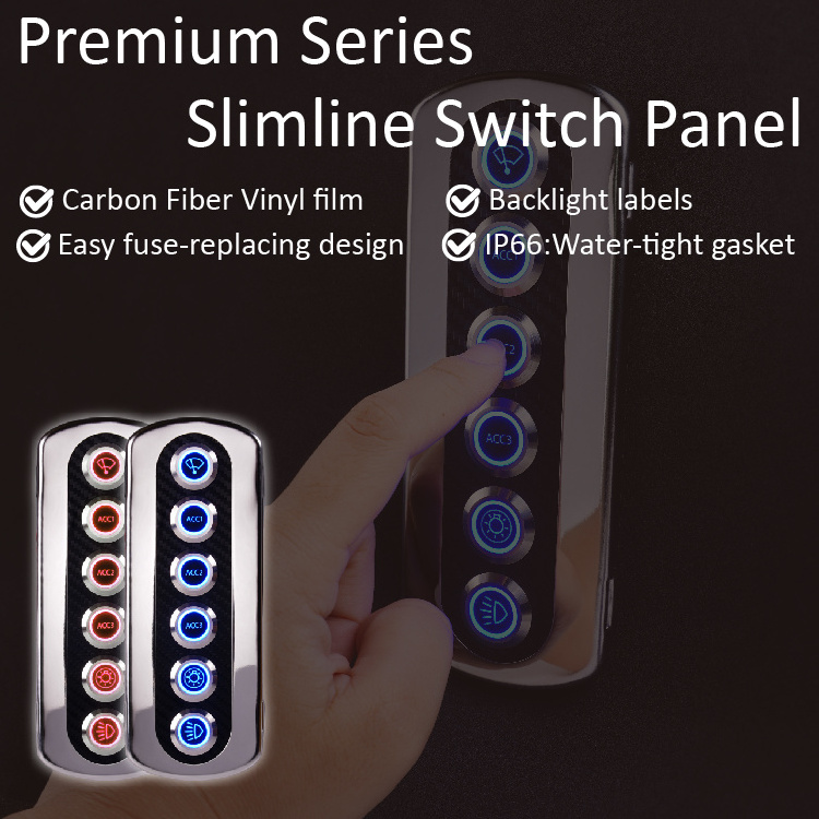 Taiwan Switch Panel product custom push button switch panel suitable for Caravan switch panel