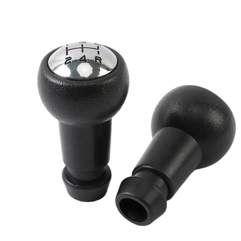 Precision Craftsmanship: Hot Selling Car Accessories Chrome Leather Gear Knob Black 2 Piece Tianjin 5 Speed for Peugeot 307