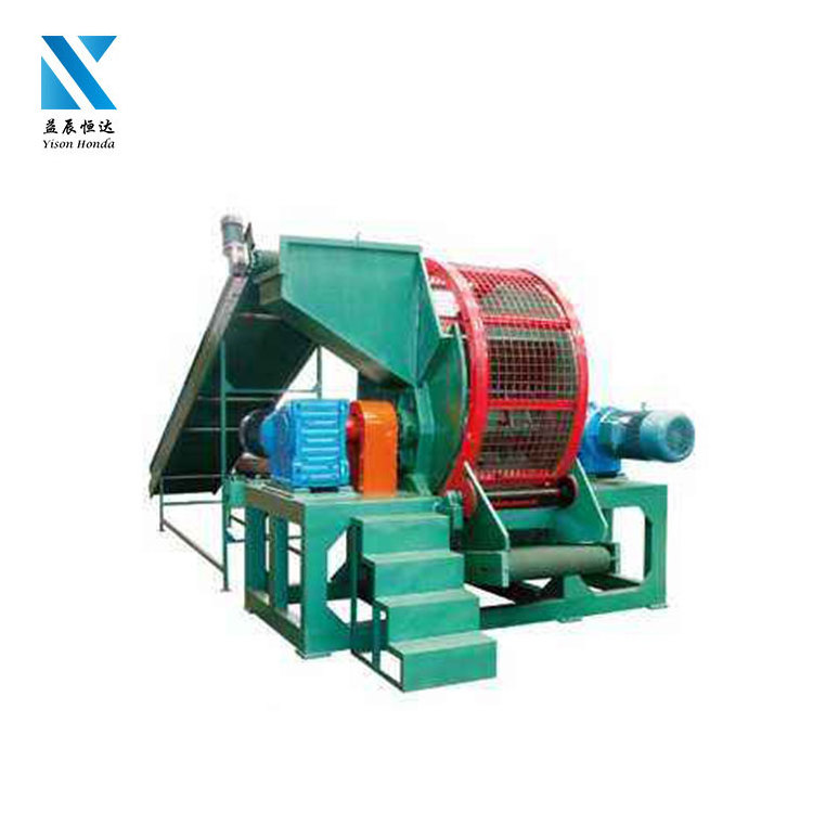 Full automatic customizable waste tire shredding recycling machine / tyre shredder