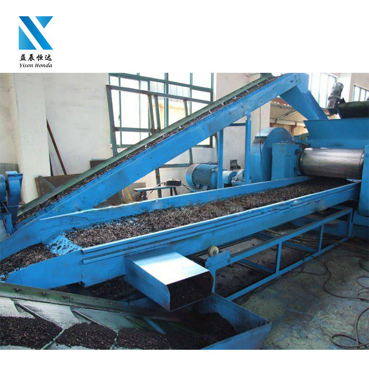 Full automatic customizable waste tire shredding recycling machine / tyre shredder